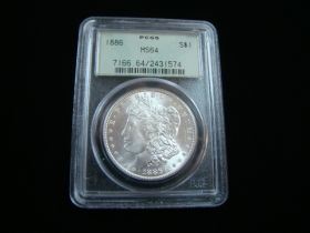 1886 Morgan Silver Dollar PCGS Graded MS64 #2431574