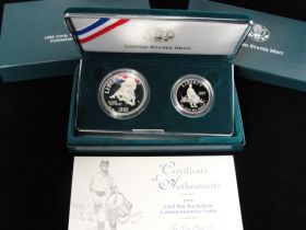 1995-S United States Mint Civil War Battlefield Commemorative Two Coin Proof Set