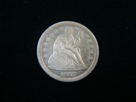 1857 Liberty Seated Silver Dime XF+ 11104