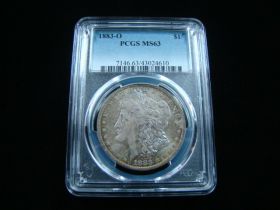 1883-O Morgan Silver Dollar PCGS Graded MS63 Original Toning #43024610