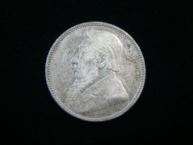 South Africa 1894 Silver Shilling Very Fine+ KM#5