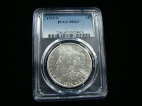 1902-O Morgan Silver Dollar PCGS Graded MS63 #43024621