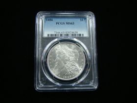 1886 Morgan Silver Dollar PCGS Graded MS63 #43024630