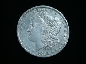 1892 Morgan Silver Dollar XF 140209