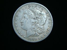 1896-S Morgan Silver Dollar VF+ Scratches 10210