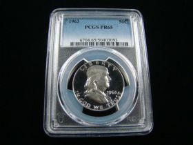 1963 Franklin Silver Half Dollar PCGS Graded PR65 #50403093