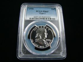 1956 Franklin Silver Half Dollar Type 2 PCGS Graded PR65 #50403094