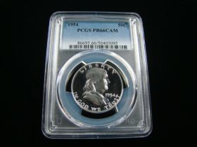 1954 Franklin Silver Half Dollar PCGS Graded PR66CAM #50403095