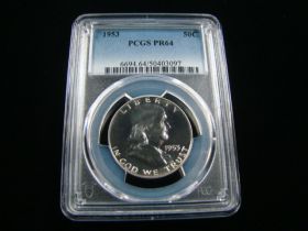 1953 Franklin Silver Half Dollar PCGS Graded PR64 #50403097