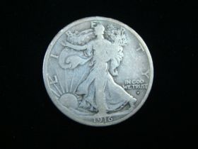 1916-D Walking Liberty Silver Half Dollar Good+ 50215