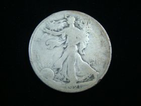 1921 Walking Liberty Silver Half Dollar Good 110215