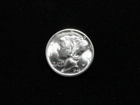 1943-S Mercury Silver Dime Brilliant Uncirculated+