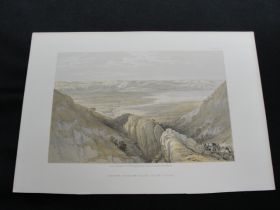 1855 Descent Upon the Valley Color Tinted Lithograph Published by Day & Son