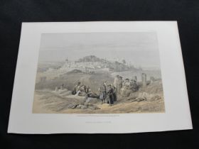 1855 Jaffa Looking South Color Tinted Lithograph Published by Day & Son