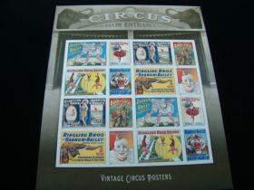 U.S. Scott #4898-4905 Pane Of 16 Mint Never Hinged Vintage Circus Posters
