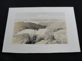 1855 Wilderness of Engedi Color tinted Lithograph Published By Day & Son