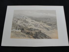 1855 Convent of the Terra Santa Color Tinted Lithograph Published by Day & Son