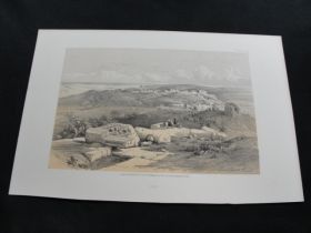 1855 Gaza Color Tinted Lithograph Published by Day & Son