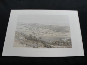 1855 General View of Nazareth Color Tinted Lithograph Published by Day & Son