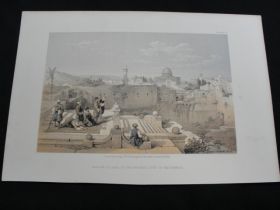 1855 Mosque of Omar Color Tinted Lithograph Published by Day & Son