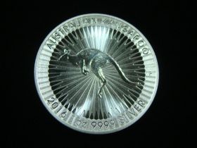 Australia 2016 1 Oz. Silver Kangaroo .9999 Fine Brilliant Unc. From Fresh Roll