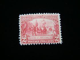 U.S. Scott #329 Mint Never Hinged Founding Of Jamestown