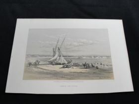 1855 General View of Tyre Color Tinted Lithograph Published by Day & Son