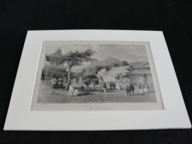 1850's Perry's Expedition to Japan Chief Temple Hakodadi Lithograph