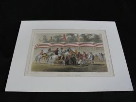 1850's Perry's Expedition to Japan Japanese Soldiers at Yokuhama Lithograph