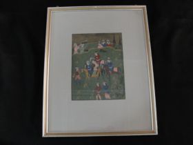 Antique Persian Story Painting "The Journey"