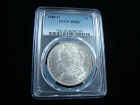 1885-O Morgan Silver Dollar PCGS Graded MS63 #46983295