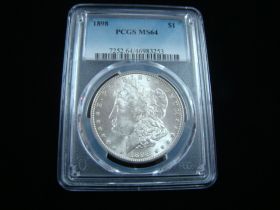 1898 Morgan Silver Dollar PCGS Graded MS64 #46983253