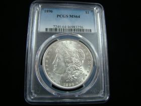 1896 Morgan Silver Dollar PCGS Graded MS64 #46983256