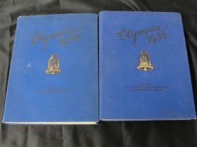 Olympia 1936 German Olympics Photo Books Band 1 and 2