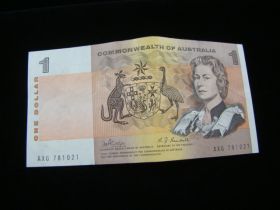 Australia 1966-72 $1.00 Banknote XF+ Pick#37c