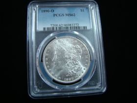 1890-O Morgan Silver Dollar PCGS Graded MS62 #46983272