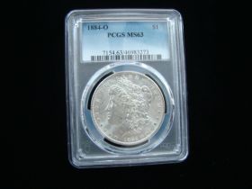 1884-O Morgan Silver Dollar PCGS Graded MS63 #46983273
