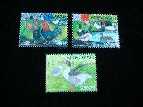 Faroe Islands Scott #488-490 Set Mint Never Hinged