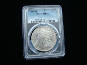1884-O Morgan Silver Dollar PCGS Graded MS62 #46983274