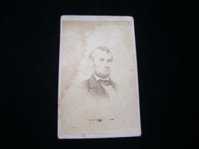 1860's Abraham Lincoln CDV Photograph Card 2 1/4" x 3 1/2"