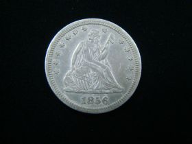 1856 Liberty Seated Silver Quarter XF+ 30118