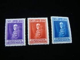 Liechtenstein Scott #111-113 Set Mint Never Hinged