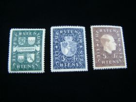 Liechtenstein Scott #157-159 Set Mint Never Hinged