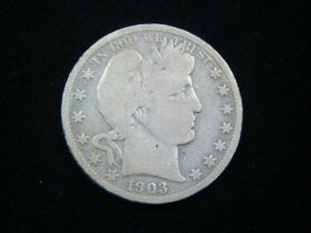 1903-S Barber Silver Half Dollar Good+ 110208