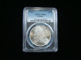 1921 Morgan Silver Dollar PCGS Graded MS64 #45086201