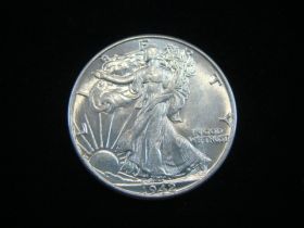 1942 Walking Liberty Silver Half Dollar Uncirculated 120209