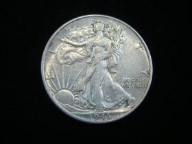 1943 Walking Liberty Silver Half Dollar AU 140209