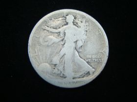 1917-S Reverse Walking Liberty Silver Half Dollar Good 150209