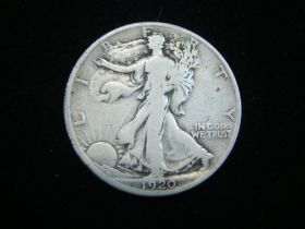 1920-S Walking Liberty Silver Half Dollar VG 160209