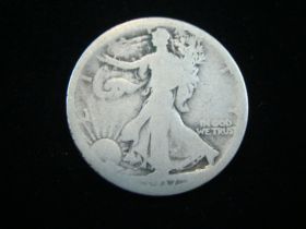 1917-D Reverse Walking Liberty Silver Half Dollar AG 190209